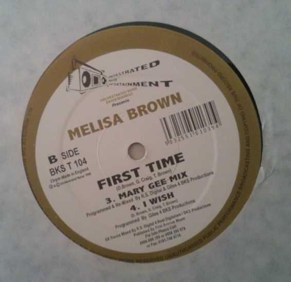 12inch Record MELISA BROWN First Time BKST104 Orchestrated No 1998 UK SoulFunk Used
12inch Record MELISA BROWN First Time BKST104 Orchestrated No 1998 UK SoulFunk Used