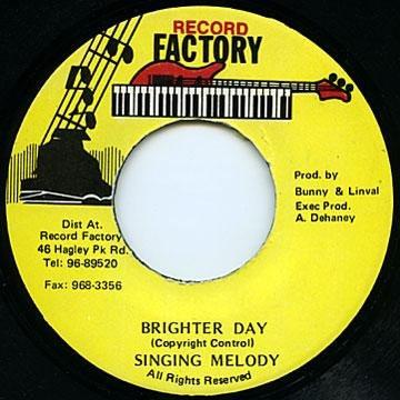 7inch Record SINGING MELODY - Brighter Day NONE Record Factory Jamaica Reggae, Ska & Dub Used
7inch Record SINGING MELODY - Brighter Day NONE Record Factory Jamaica Reggae, Ska & Dub Used