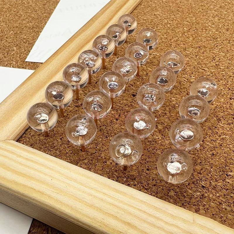 100pcs Transparent spherical H-shaped nail felt soft wood board photo wall acrylic push pin China Mainland
100pcs Transparent spherical H-shaped nail felt soft wood board photo wall acrylic push pin China Mainland