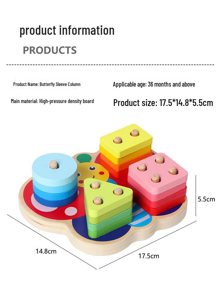 Набор деревянных блоков ручной работы для подбора форм для раннего развития
Набор деревянных блоков ручной работы для подбора форм для раннего развития