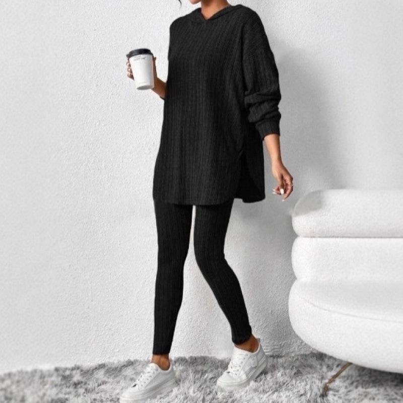 2025 European & American Autumn/Winter Women s Loose Hooded Knit Set with Casual Trousers & Long Sleeves Large чорний
2025 European & American Autumn/Winter Women s Loose Hooded Knit Set with Casual Trousers & Long Sleeves Large чорний