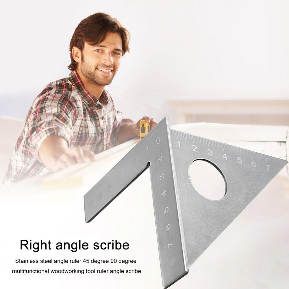 45/90 Degrees Triangle Square Ruler Multifunction Angle Ruler Scribing Gauge Carpenter серебряный
45/90 Degrees Triangle Square Ruler Multifunction Angle Ruler Scribing Gauge Carpenter серебряный