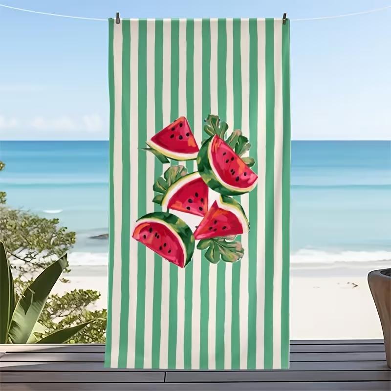 Cute Red Cherry Beach Towel Vertical Stripe Fruity Print Soft Absorbent Quick Dry Beach Blanket for Travel Daily Use W40*H60(CM)
Cute Red Cherry Beach Towel Vertical Stripe Fruity Print Soft Absorbent Quick Dry Beach Blanket for Travel Daily Use W40*H60(CM)