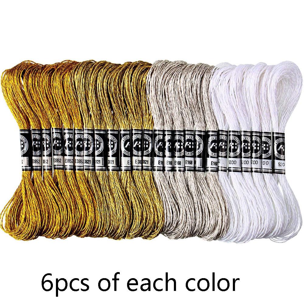 24/28PCS Light Effect High Sheen Metallic Embroidery Floss Cross Stitch Thread 8 Meters 12 Strands Skein Embroidery Thread Set 14 Colors
24/28PCS Light Effect High Sheen Metallic Embroidery Floss Cross Stitch Thread 8 Meters 12 Strands Skein Embroidery Thread Set 14 Colors