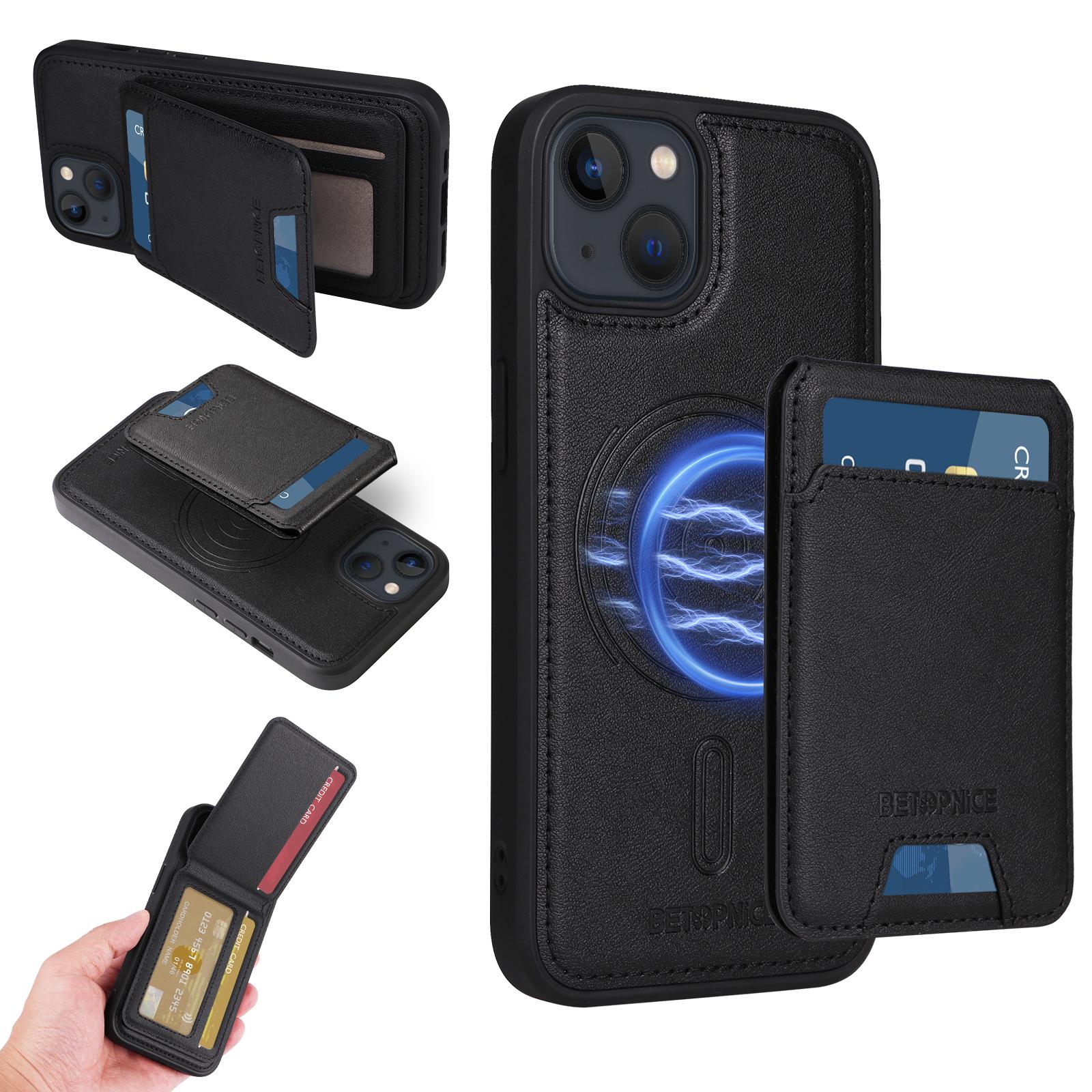 Для iPhone 14/iPhone 13 6.1 дюйма Магнітний чохол BETOPNICE Шкіряна задня кришка телефону з блокуванням RFID з знімним гаманцем для карток C
Для iPhone 14/iPhone 13 6.1 дюйма Магнітний чохол BETOPNICE Шкіряна задня кришка телефону з блокуванням RFID з знімним гаманцем для карток C