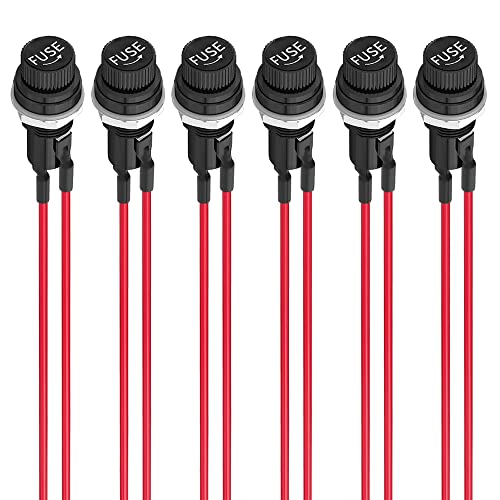KILIGEN 6pcs 5x20mm Pre-wired Fuse Holder, AC 10A 250V Black Screw Cap Fuse Holder, чорний
KILIGEN 6pcs 5x20mm Pre-wired Fuse Holder, AC 10A 250V Black Screw Cap Fuse Holder, чорний