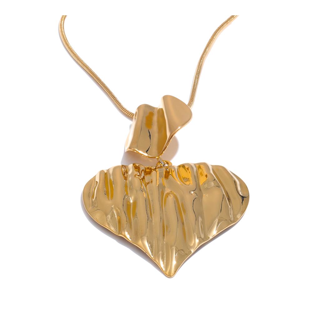 Yhpup Stainless Steel Metal Big Heart Love Statement Necklace Pendant Distinctive Fashion Jewelry Waterproof Clothes Accessories
Yhpup Stainless Steel Metal Big Heart Love Statement Necklace Pendant Distinctive Fashion Jewelry Waterproof Clothes Accessories