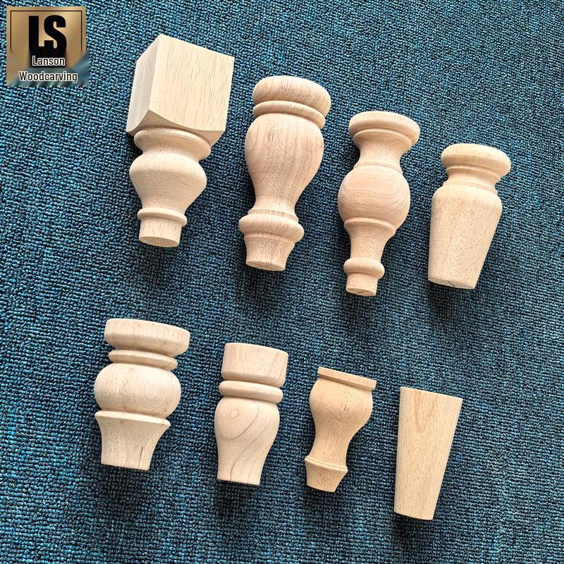 European Style Round Rubber Wood Table Legs - Decorative Turned and Square Legs for Cabinets Model G - 5x9 cm
European Style Round Rubber Wood Table Legs - Decorative Turned and Square Legs for Cabinets Model G - 5x9 cm