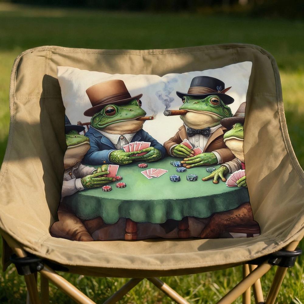 Floral Mrs Frog Cushion Cover Soft Reversible Durable Pillow Cover MultiScene Use for Home Car Daily Comfort 30x30cm
Floral Mrs Frog Cushion Cover Soft Reversible Durable Pillow Cover MultiScene Use for Home Car Daily Comfort 30x30cm