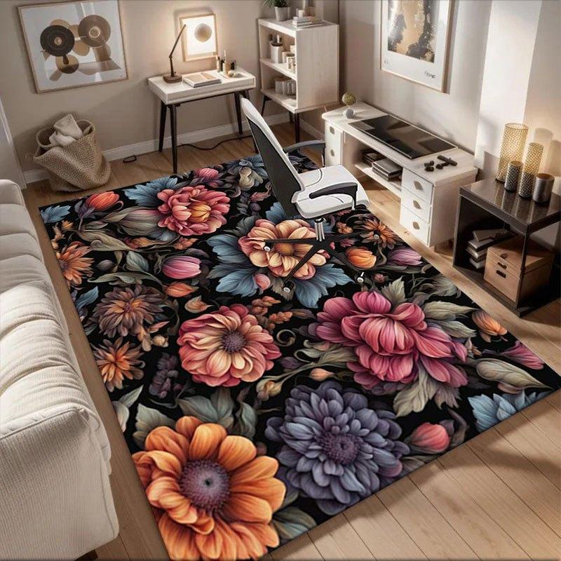 Floral Elegance: Vibrant Flower Patterned Fabric Office Mat Home Decor Office Desk Chair Rugs Chair Carpet for office Chair Mat Gift For Ha 60cm by 90cm
Floral Elegance: Vibrant Flower Patterned Fabric Office Mat Home Decor Office Desk Chair Rugs Chair Carpet for office Chair Mat Gift For Ha 60cm by 90cm