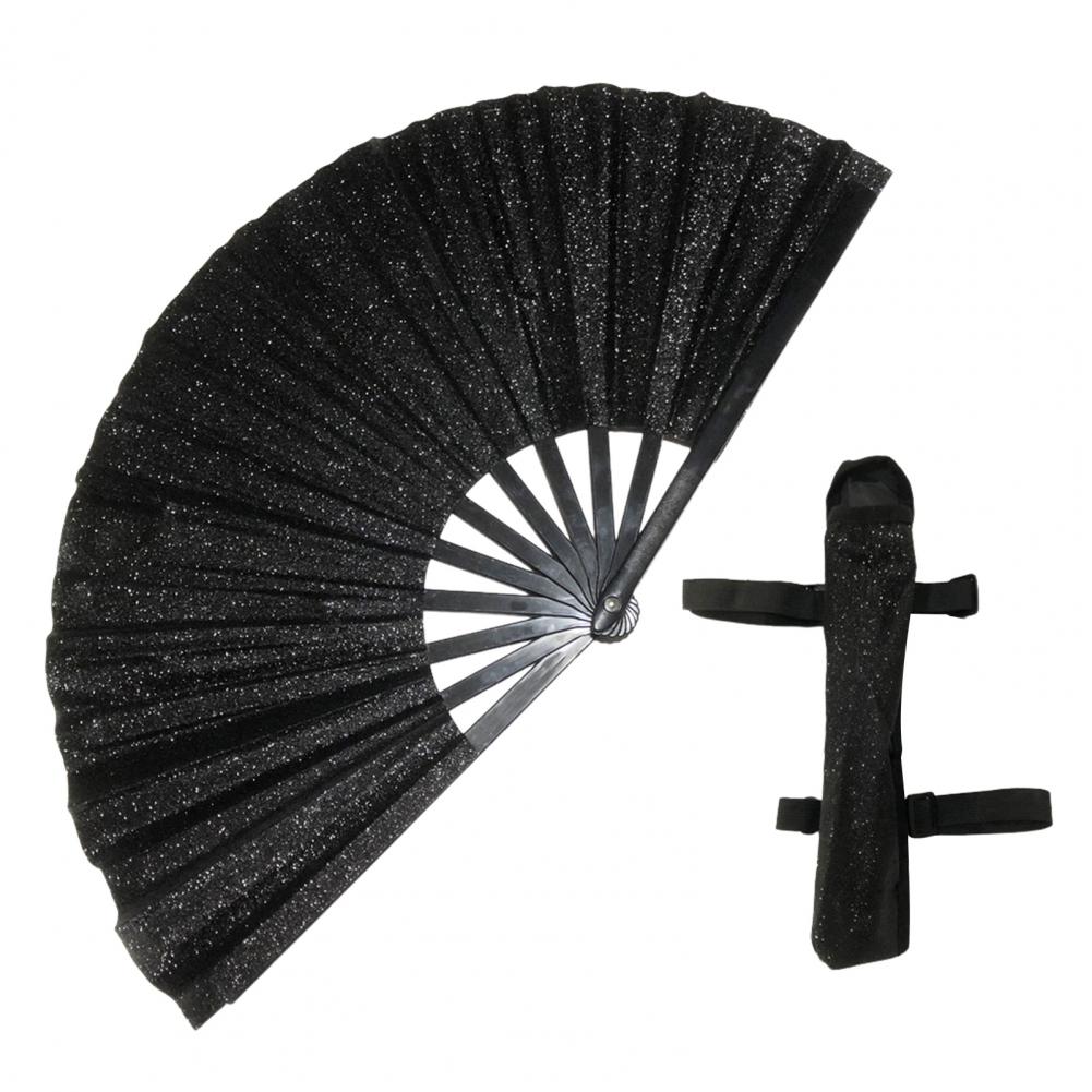 Rave Folding Hand Fan Glitter Holographic Handheld Fan Bright Colors Rave Party Dancing Clap Fan for Festival Club Performance чорний
Rave Folding Hand Fan Glitter Holographic Handheld Fan Bright Colors Rave Party Dancing Clap Fan for Festival Club Performance чорний