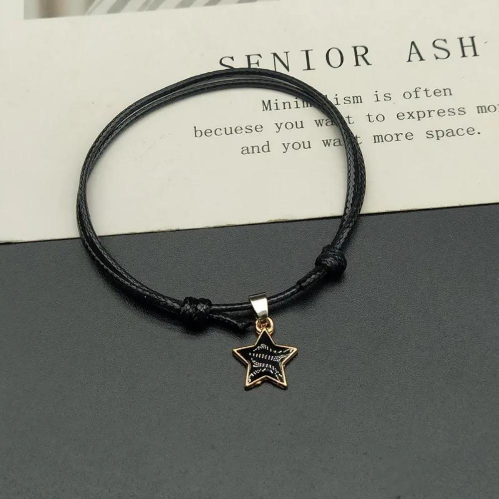 Star BlacK White Rope Stars Bracelet Smooth Surface Paired Bracelets Gifts for Lovers A
Star BlacK White Rope Stars Bracelet Smooth Surface Paired Bracelets Gifts for Lovers A