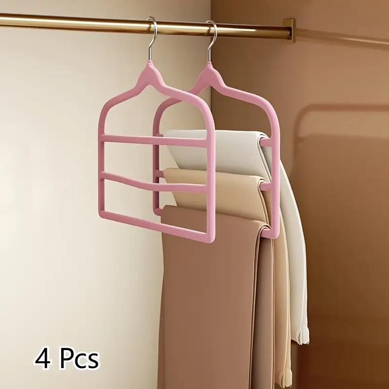 4pcs Heavy Duty Metal Pants Hangers with Double Layer Non-Slip Grip | Space-Saving Wardrobe Closet Organizer Rack for Jeans 4pcs рожевий
4pcs Heavy Duty Metal Pants Hangers with Double Layer Non-Slip Grip | Space-Saving Wardrobe Closet Organizer Rack for Jeans 4pcs рожевий