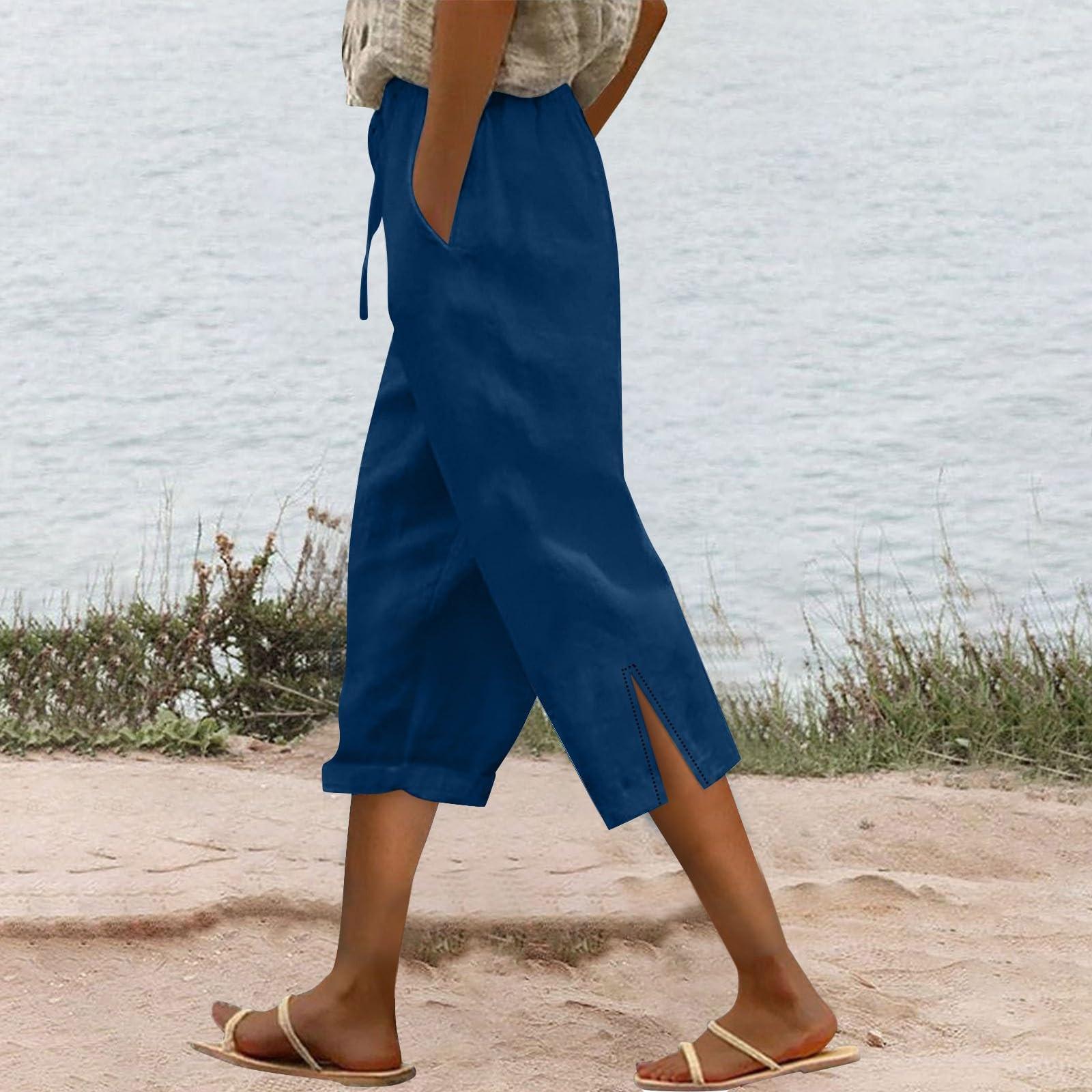 Жіночі модні вільні повсякденні суцільні бавовняні льоняні повсякденні штани 7/10 XXL синій
Жіночі модні вільні повсякденні суцільні бавовняні льоняні повсякденні штани 7/10 XXL синій