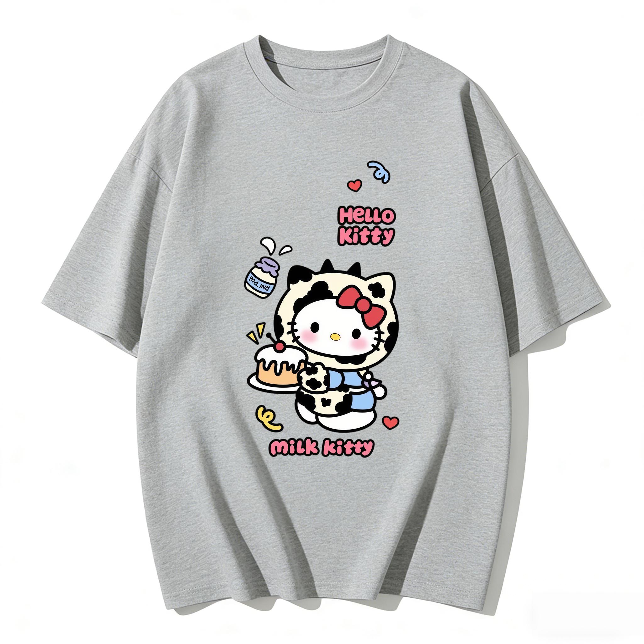 2026 Summer Hello Kitty Cartoon Printed Short Sleeve Pure Cotton Tshirt Womens Family Matching Outfits Classic Fashion Tee Top S
2026 Summer Hello Kitty Cartoon Printed Short Sleeve Pure Cotton Tshirt Womens Family Matching Outfits Classic Fashion Tee Top S