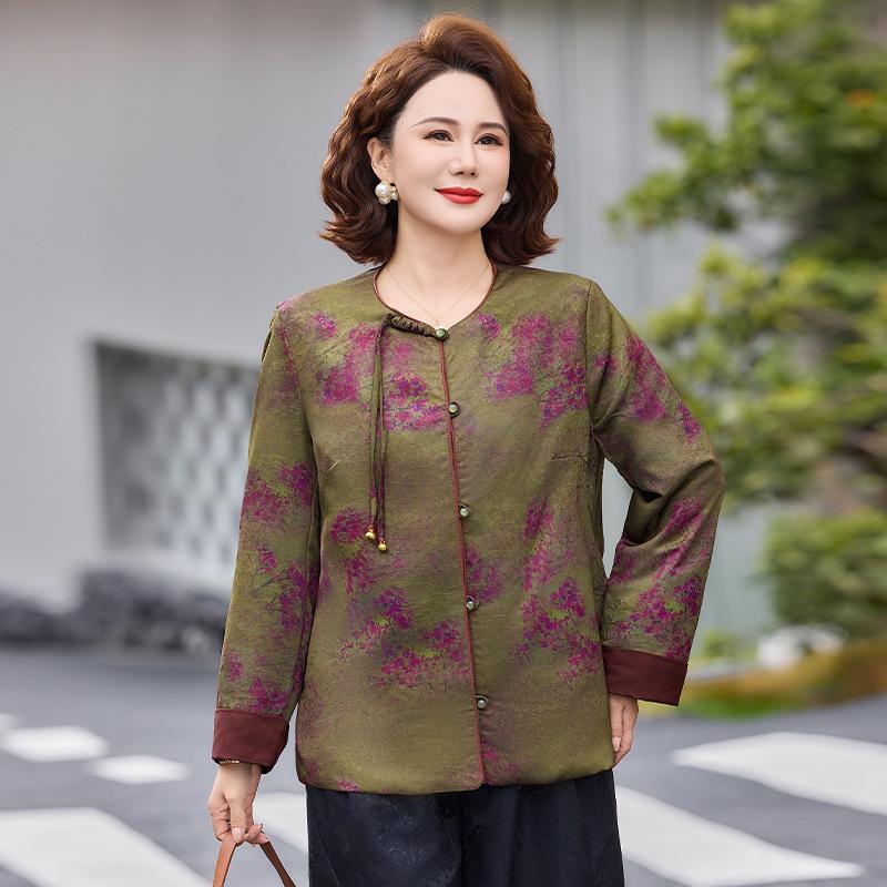 Casual Chinese Style Plus Size Jacket for Middle-Aged & Elderly Women (Ages 40-60) - Spring Collection 3XL (125-140 kg)
Casual Chinese Style Plus Size Jacket for Middle-Aged & Elderly Women (Ages 40-60) - Spring Collection 3XL (125-140 kg)