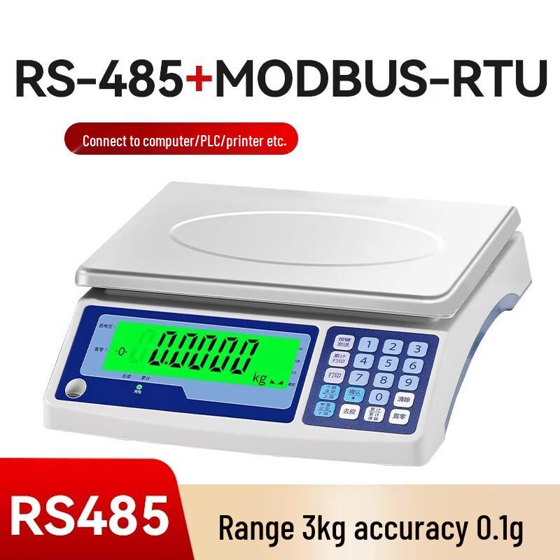 HaoZhan 3kg Digital Platform Scale with Modbus RTU
HaoZhan 3kg Digital Platform Scale with Modbus RTU
