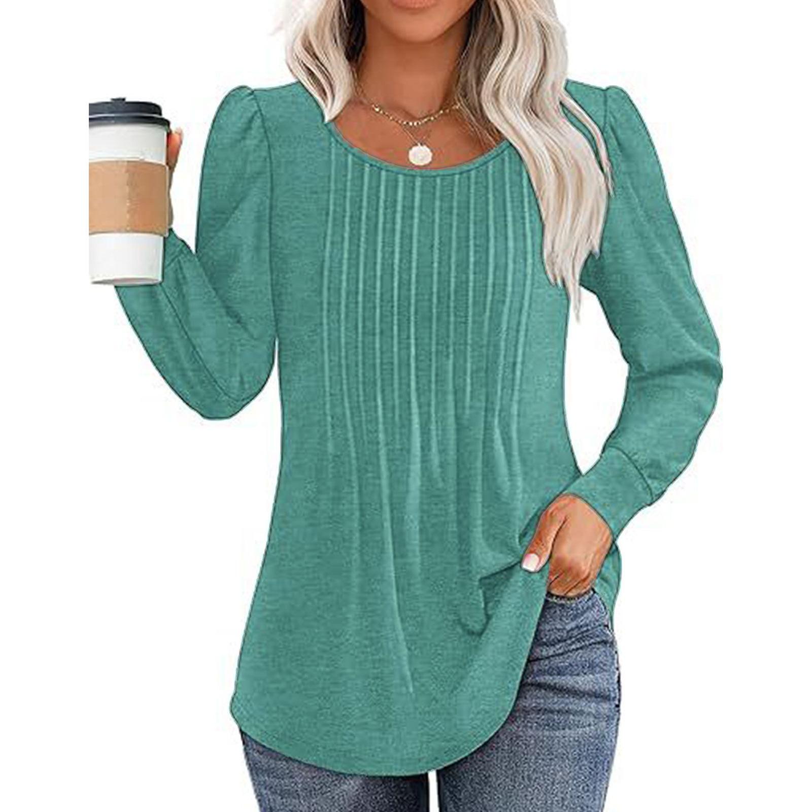 GMXIA Fall Women s Long Sleeve Shirt Fashion Casual Pleated Low Round Neck Women S светло-зеленый
GMXIA Fall Women s Long Sleeve Shirt Fashion Casual Pleated Low Round Neck Women S светло-зеленый