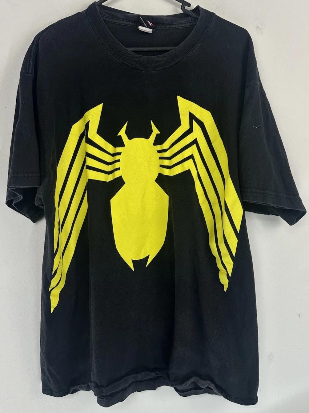 Vintage Marvel Venom Symbiote Logo T-shirt Mad Engine Black Yellow Men s Large 2XL
Vintage Marvel Venom Symbiote Logo T-shirt Mad Engine Black Yellow Men s Large 2XL