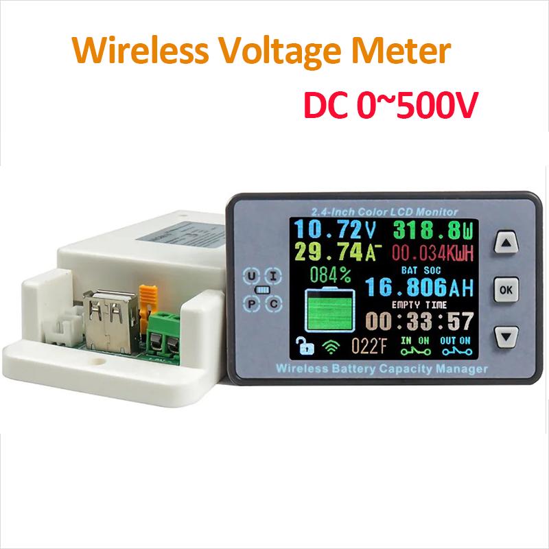 DC 0~500V Wireless Voltage Meter VAC8710F LCD Solar Battery Charging Coulometer Power Detector Tester Monitor Ammeter Voltmeter 200A
DC 0~500V Wireless Voltage Meter VAC8710F LCD Solar Battery Charging Coulometer Power Detector Tester Monitor Ammeter Voltmeter 200A