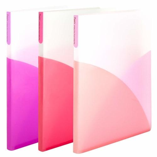 Plus file flat file plastic A4 Pasty 2-hole one-touch slide file pink gelato 3 color set
Plus file flat file plastic A4 Pasty 2-hole one-touch slide file pink gelato 3 color set