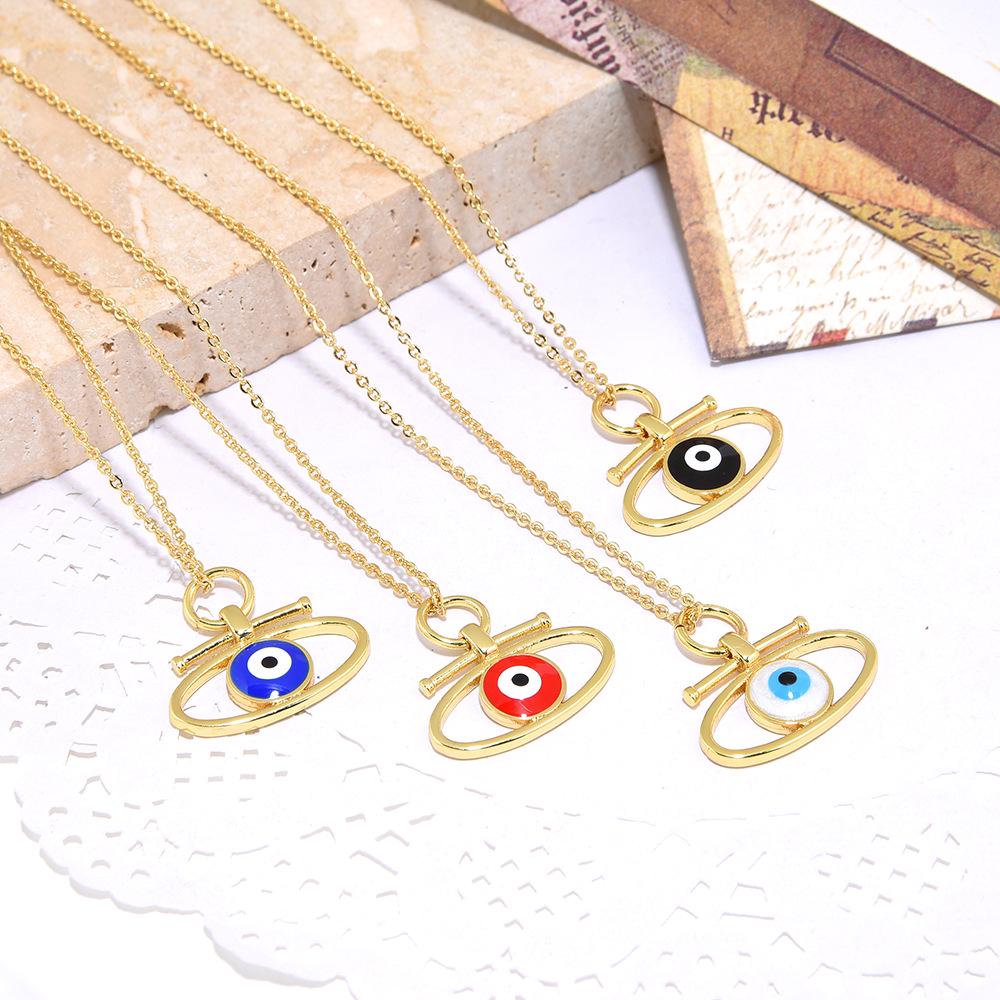 Original Copper Electroplated Devil Eye Pendant Necklace with Oval Golden Eye
Original Copper Electroplated Devil Eye Pendant Necklace with Oval Golden Eye