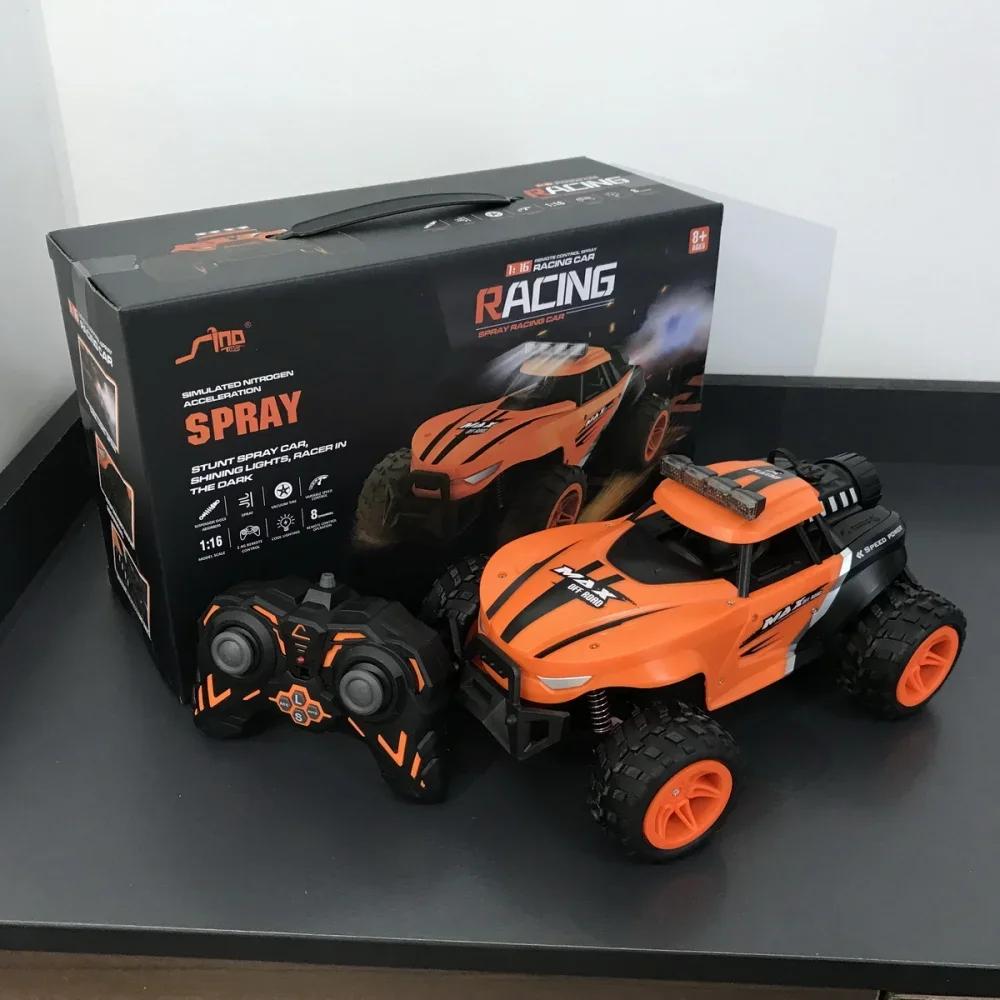 1/16 Rc Spray High-Speed Car Off-Road Vehicle Competition Charging Wireless Remote Control Machine With Searchlight Toy Sets For Kid
1/16 Rc Spray High-Speed Car Off-Road Vehicle Competition Charging Wireless Remote Control Machine With Searchlight Toy Sets For Kid