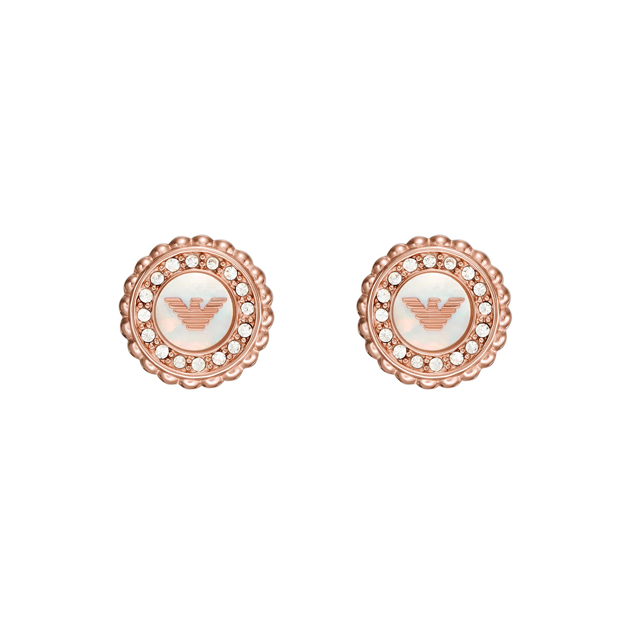 Emporio Armani Rose Stainless Steel Stud Earrings Gold-Tone Mother-of-Pearl рожевий колір золота
Emporio Armani Rose Stainless Steel Stud Earrings Gold-Tone Mother-of-Pearl рожевий колір золота
