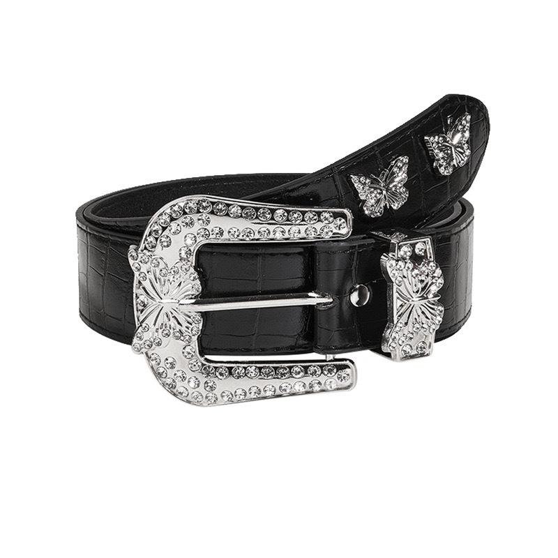 Diamond Butterfly Button Head Belt Jeans Skirt Accessories Moderate Belt 105cm
Diamond Butterfly Button Head Belt Jeans Skirt Accessories Moderate Belt 105cm