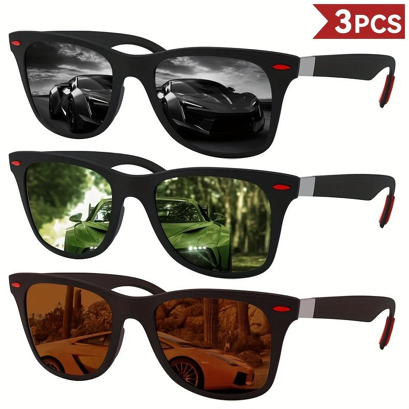 3 шт. мужские ретро спортивные квадратные солнцезащитные очки, для бега, езды на велосипеде, рыбалки, гольфа, вождения, солнцезащитные очки, дизайн ногтей риса оправа из поликарбоната Black+Green+Brown-3pcs
3 шт. мужские ретро спортивные квадратные солнцезащитные очки, для бега, езды на велосипеде, рыбалки, гольфа, вождения, солнцезащитные очки, дизайн ногтей риса оправа из поликарбоната Black+Green+Brown-3pcs