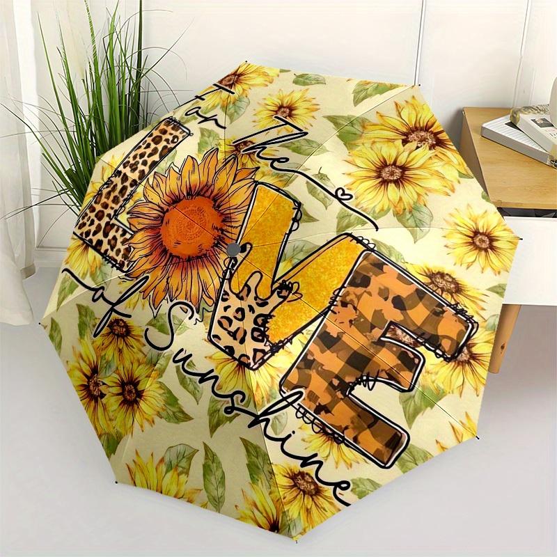 1pc Sunshine Love Leopard Print Floral Umbrella with Plastic Handle,Suitable for All Seasons Home Travel Outdoor UmbrellaB1906
1pc Sunshine Love Leopard Print Floral Umbrella with Plastic Handle,Suitable for All Seasons Home Travel Outdoor UmbrellaB1906