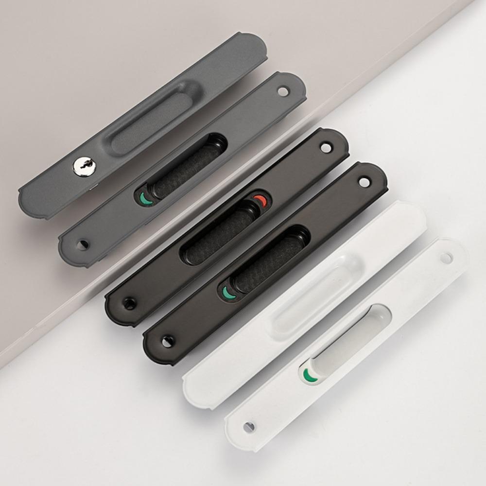 Stainless Steel Door Handle Lock Invisible Window Latch Durable Sliding Door Lock Sliding Window сірий
Stainless Steel Door Handle Lock Invisible Window Latch Durable Sliding Door Lock Sliding Window сірий