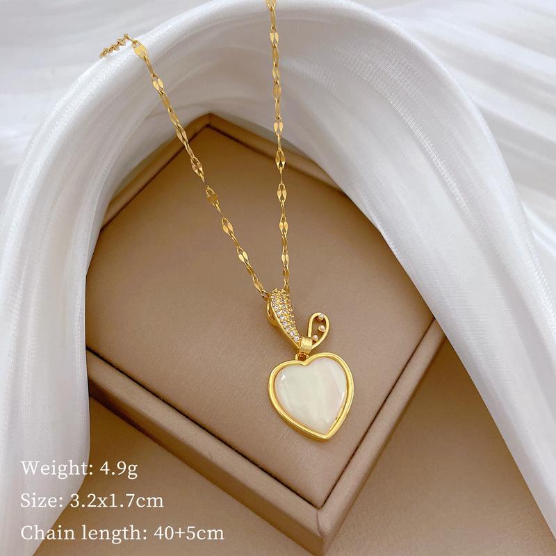 Rabbit Ear Love Shell Light Luxury Temperament Gorgeous Full Diamond Necklace Women S Versatile Collarbone Chain Titanium Steel Chain
Rabbit Ear Love Shell Light Luxury Temperament Gorgeous Full Diamond Necklace Women S Versatile Collarbone Chain Titanium Steel Chain