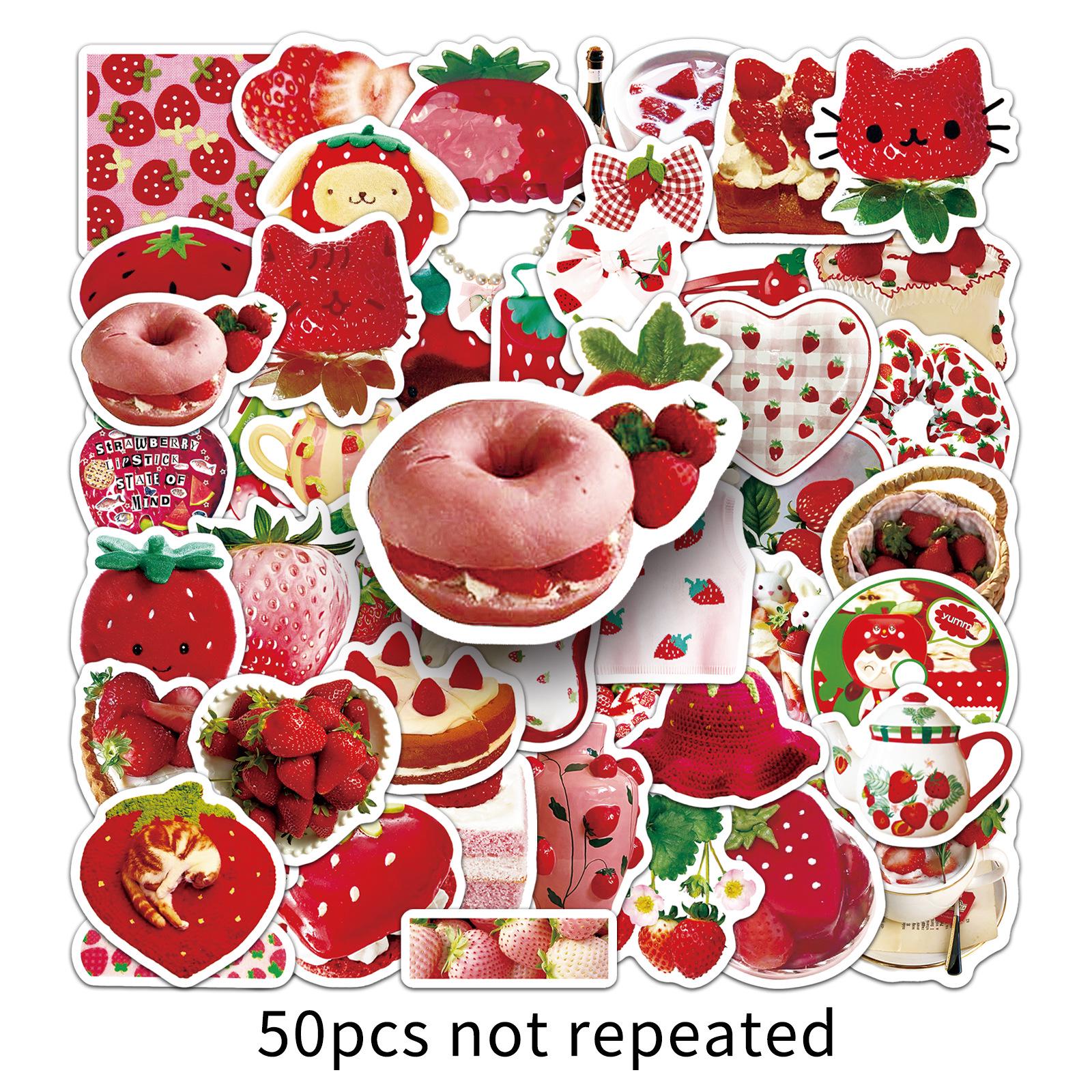 50pcs Cute Cartoon Strawberry Stickers: Fun Decorations for Bikes, Suitcases, & Power Banks
50pcs Cute Cartoon Strawberry Stickers: Fun Decorations for Bikes, Suitcases, & Power Banks