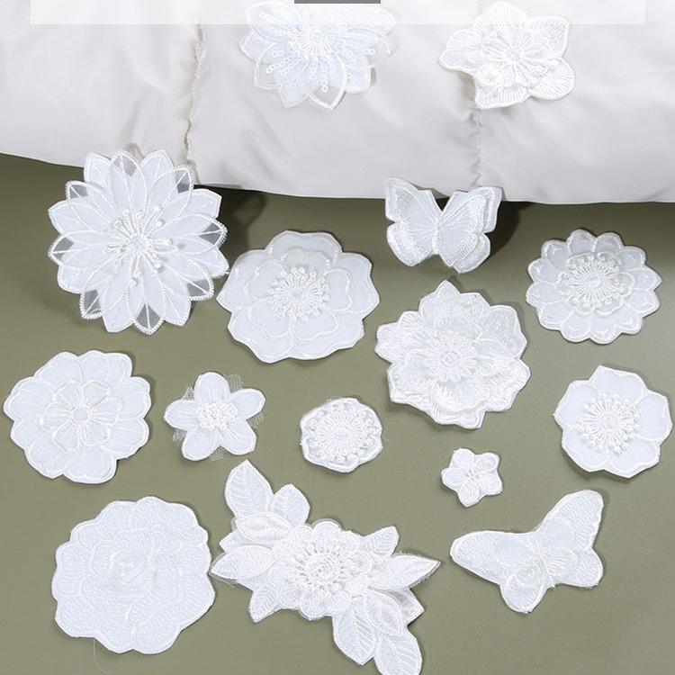 White Flower Cloth Sticker Seam-Free Self-Adhesive Clothes, Holes And No Marks, Repair Subsidy Mosquito Net Pants, Embroidery Patch Sticker 1#
White Flower Cloth Sticker Seam-Free Self-Adhesive Clothes, Holes And No Marks, Repair Subsidy Mosquito Net Pants, Embroidery Patch Sticker 1#