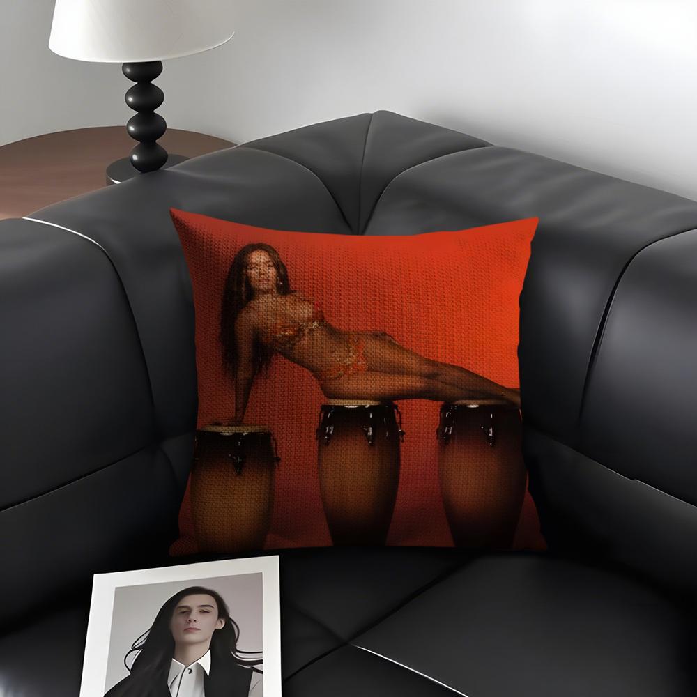 KKarol G TropicoquetA Singer Cushion Cover Natural Linen Organic Fabric DoubleSided Printing Sofa Home Decor Gift Pillow Case 30x30cm
KKarol G TropicoquetA Singer Cushion Cover Natural Linen Organic Fabric DoubleSided Printing Sofa Home Decor Gift Pillow Case 30x30cm