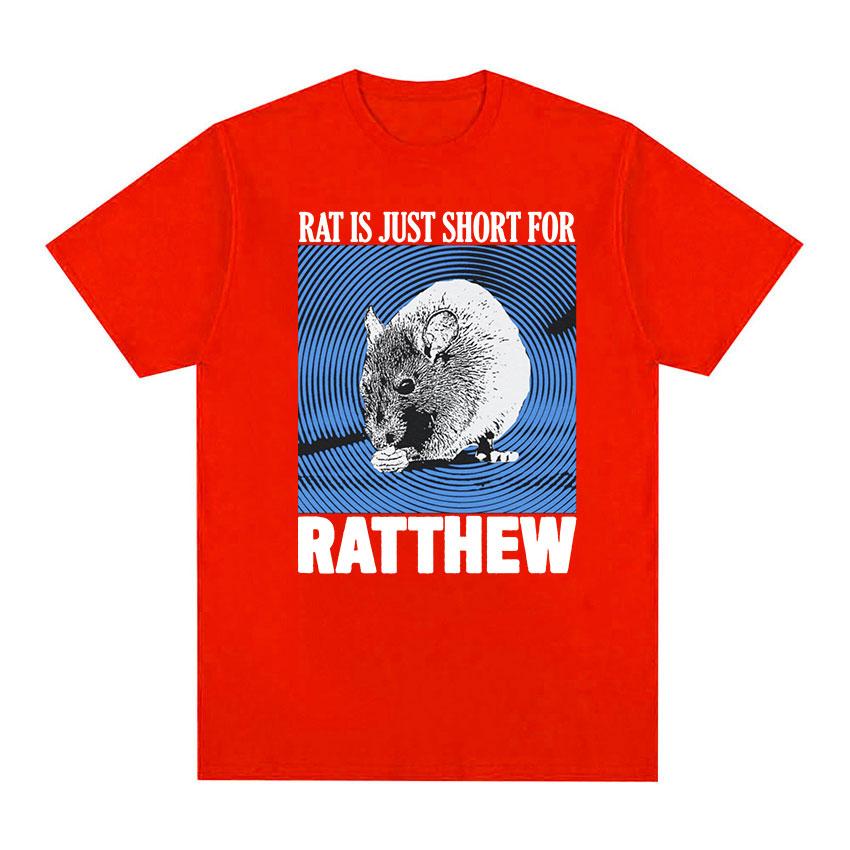 Cute Funny Rat Is Just Ratthew Graphic T Shirt Men Women Fashion Retro Short Sleeve T-shirt Casual 100% Cotton Oversized Tshirts
Cute Funny Rat Is Just Ratthew Graphic T Shirt Men Women Fashion Retro Short Sleeve T-shirt Casual 100% Cotton Oversized Tshirts