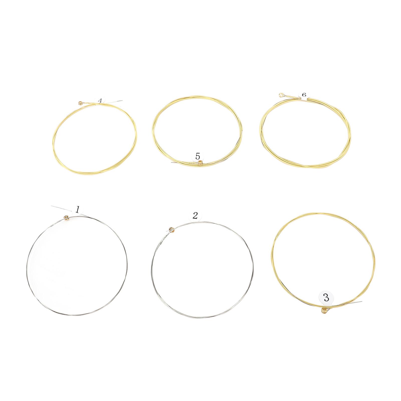 6 Guitar Strings with Ball End Phosphor Bronze Coating String Replacement for Acoustic Guitars
6 Guitar Strings with Ball End Phosphor Bronze Coating String Replacement for Acoustic Guitars