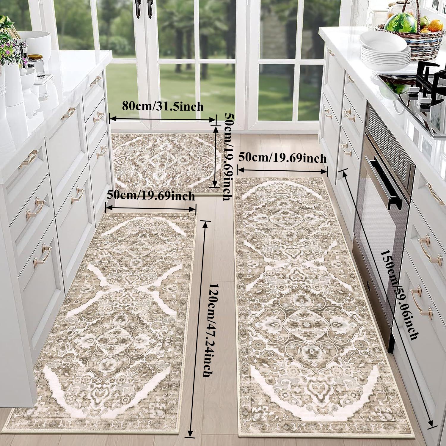Bohemian Style Kitchen Carpet Oil Absorbing Anti Slip Washable Floor Mat Suitable for Laundry Hallway Home Decoration Door Mat 3pcs set
Bohemian Style Kitchen Carpet Oil Absorbing Anti Slip Washable Floor Mat Suitable for Laundry Hallway Home Decoration Door Mat 3pcs set