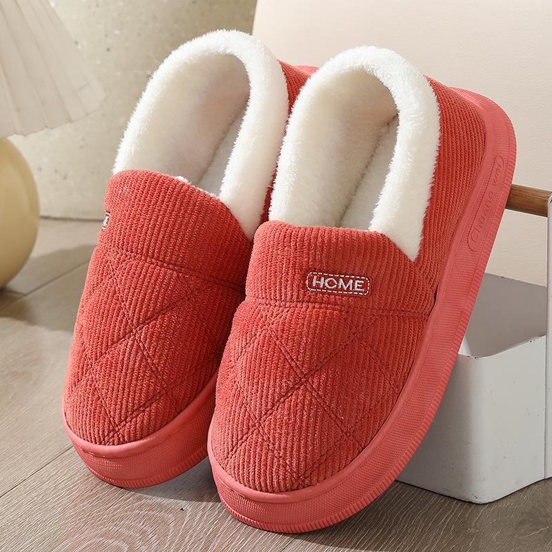 Thick-Soled Warm Cotton Slippers for Women and Men - Non-Slip Indoor/Outdoor Plush Shoes for Autumn/Winter 44-45
Thick-Soled Warm Cotton Slippers for Women and Men - Non-Slip Indoor/Outdoor Plush Shoes for Autumn/Winter 44-45