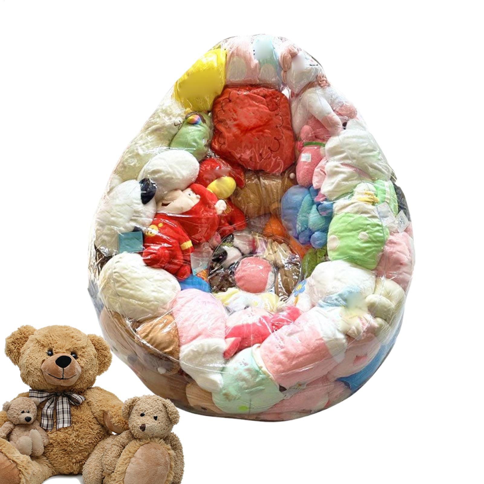 150L Clear Stuffed Animal Bean Bag Chair Cover Comfortable Seat Sofa Protector for Kids Teens Adults Plush Toys (without dolls) CN
150L Clear Stuffed Animal Bean Bag Chair Cover Comfortable Seat Sofa Protector for Kids Teens Adults Plush Toys (without dolls) CN