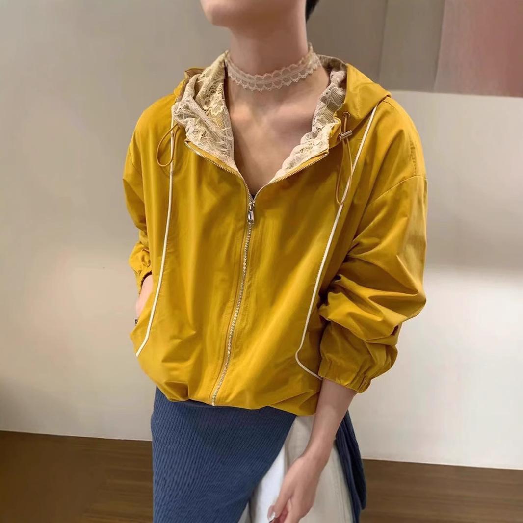 Women s European Lace Patchwork Hooded Sun Protection Jacket - 2025 Spring Loose Casual Top Medium жёлтый
Women s European Lace Patchwork Hooded Sun Protection Jacket - 2025 Spring Loose Casual Top Medium жёлтый