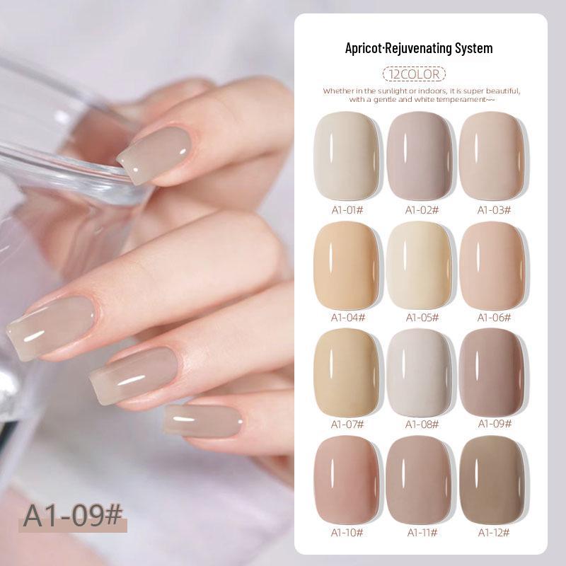 Nail Art Light Therapy Ice Transparent Nude Gel Polish - Milk Tea Apricot Long-Lasting Whitening Set
Nail Art Light Therapy Ice Transparent Nude Gel Polish - Milk Tea Apricot Long-Lasting Whitening Set