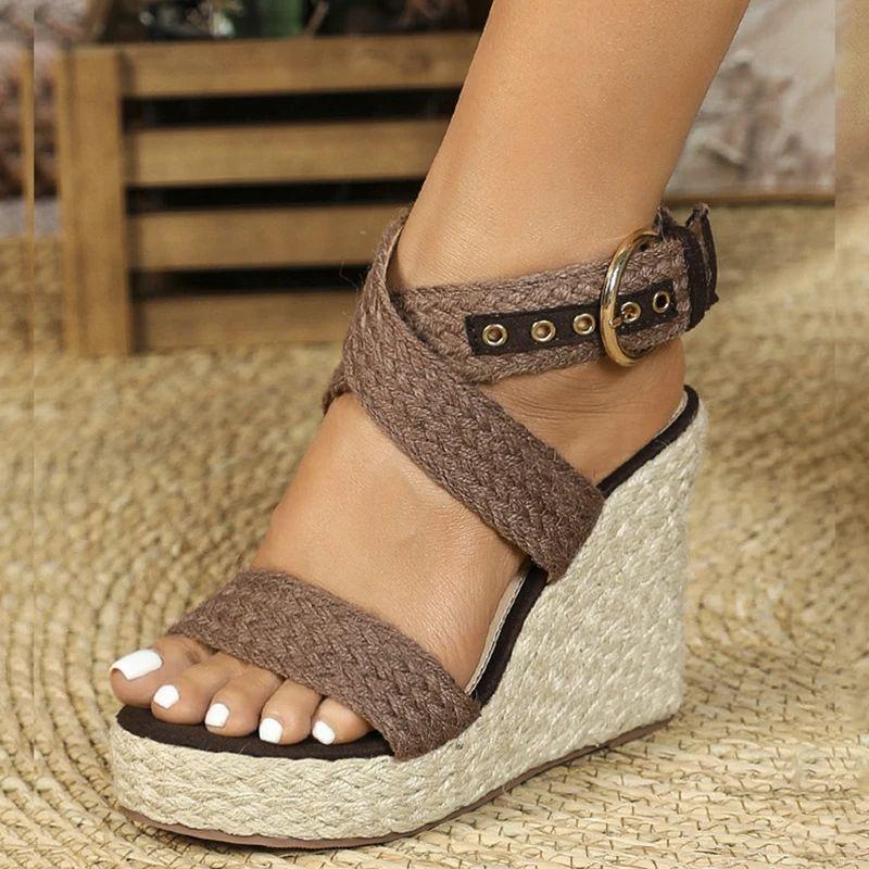 богемные эспадрильи туфли с открытым носком танкетки сандалии платформа женские туфли на каблуке подошва из пеньковой веревки комфортные повседневные туфли 41 коричневый
богемные эспадрильи туфли с открытым носком танкетки сандалии платформа женские туфли на каблуке подошва из пеньковой веревки комфортные повседневные туфли 41 коричневый