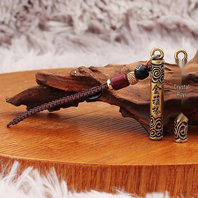Brass Sun Wukong Ruyi Cudgel & Dinghai Needle Keychain Pendant - Small Copper Accessory
Brass Sun Wukong Ruyi Cudgel & Dinghai Needle Keychain Pendant - Small Copper Accessory