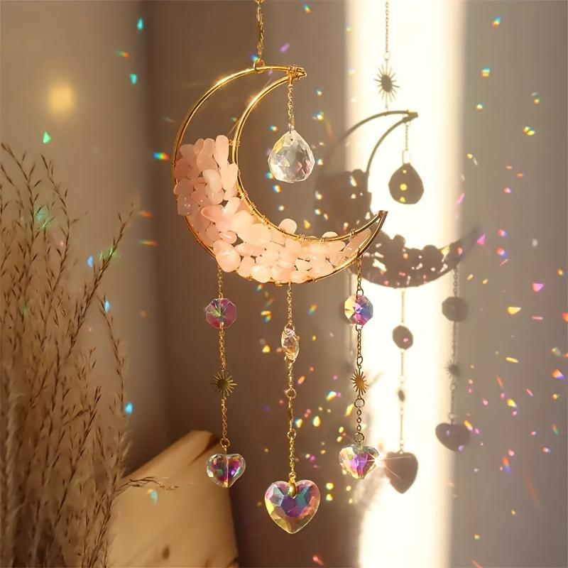 1pc Amethyst Moon Crystal Suncatcher, half-moon glass prism wind chime, perfect for home, garden and porch decor.
1pc Amethyst Moon Crystal Suncatcher, half-moon glass prism wind chime, perfect for home, garden and porch decor.