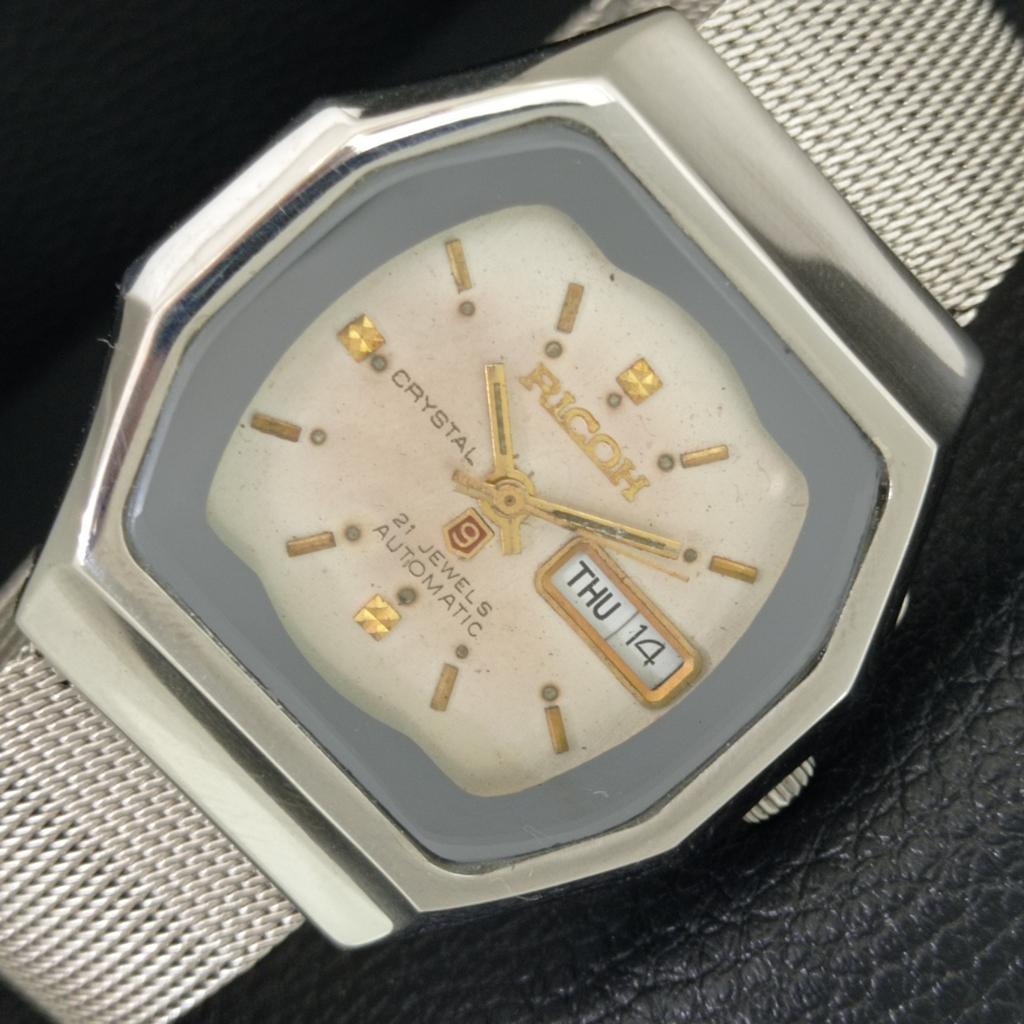 RARE VINTAGE RICOH R31 AUTOMATIC JAPAN MENS ORIGINAL DIAL WATCH a707972-1
RARE VINTAGE RICOH R31 AUTOMATIC JAPAN MENS ORIGINAL DIAL WATCH a707972-1