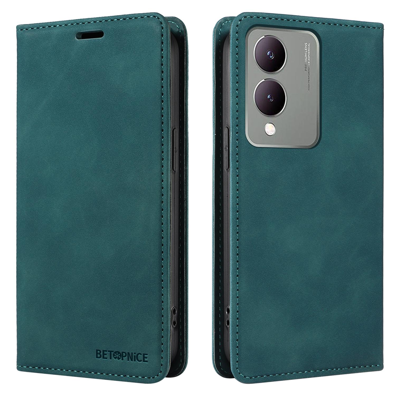 BETOPNICE 003 for vivo Y17s 4G Case RFID Blocking Wallet Phone Stand Cover Green
BETOPNICE 003 for vivo Y17s 4G Case RFID Blocking Wallet Phone Stand Cover Green