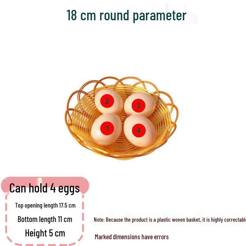 Fruit Display Basket: Rattan-Style Plastic Woven Tray for Supermarket, KTV Snacks, and Desserts 1 cm margin of error
Fruit Display Basket: Rattan-Style Plastic Woven Tray for Supermarket, KTV Snacks, and Desserts 1 cm margin of error