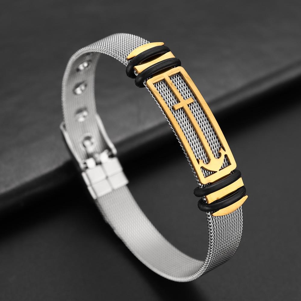 Модный браслет с узором крест-стрела для пары в стиле панк, регулируемый браслет из нержавеющей стали, хип-хоп, праздничный подарок, аксессуары для вечеринок
Модный браслет с узором крест-стрела для пары в стиле панк, регулируемый браслет из нержавеющей стали, хип-хоп, праздничный подарок, аксессуары для вечеринок